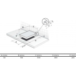 De Dietrich DPG7341B 30厘米 嵌入式雙頭煤氣煮食爐 - 玻璃面板，熱電偶安全保護