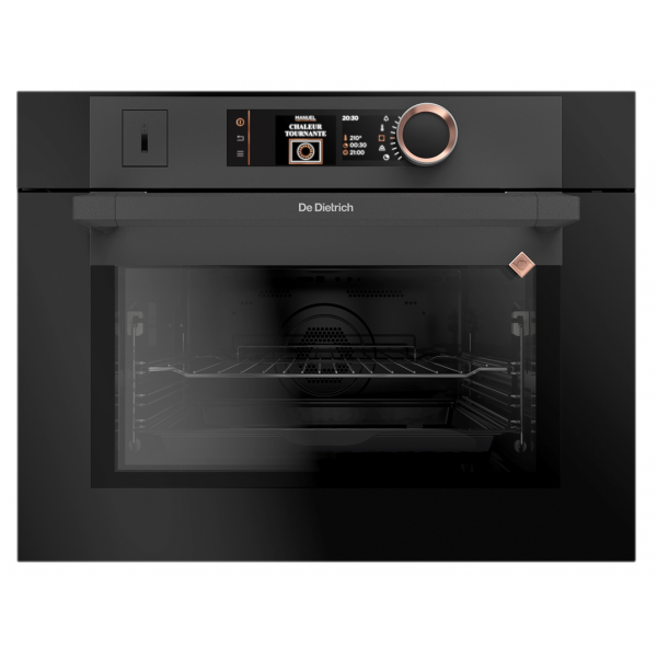 De Dietrich DOR7586X 60厘米 73公升 嵌入式蒸焗爐 (純黑) - Pyro Express清潔，蒸汽輔助烹飪