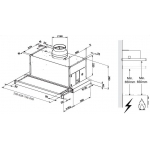 De Dietrich DHT6905X 90厘米 745m³/h 拉趟式抽油煙機 - 節省儲物空間，高效LED照明