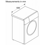 Siemens 西門子 WS14S468HK 8.0公斤 1400轉 纖巧型洗衣機 - iQdrive摩打，蒸洗除菌功能