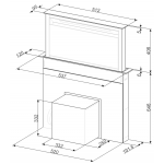 SMEG KDD60VXE-2 60厘米 下排式抽油煙機 24小時淨化模式
