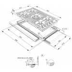 Smeg PGF95F-2 TG 90厘米 嵌入式五頭煤氣爐｜超快速爐頭，自動點火，安全閥