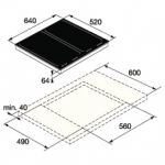 ASKO HI1655G 65厘米 嵌入式4頭電磁爐 (Bridge Induction™ 橋接功能)