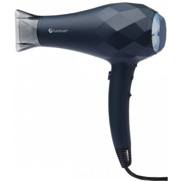 Zuanzhuan 鑽轉10035789陶瓷離子風筒 (深藍色)：1800W大功率，無段變速，超輕機身