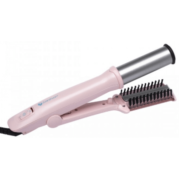 Zuanzhuan 鑽轉10040642 Balloon系列32mm捲髮器 (淺粉紅)：全球電壓，鈦白塗層，單向旋轉