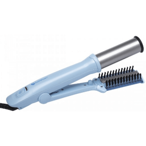 Zuanzhuan 鑽轉10040644 Balloon系列32mm捲髮器 (冰藍)：全球電壓，鈦白塗層，單向旋轉