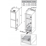 De Dietrich DRP1906JE 269公升嵌入式雙門雪櫃：無霜，超冷功能，開門警示