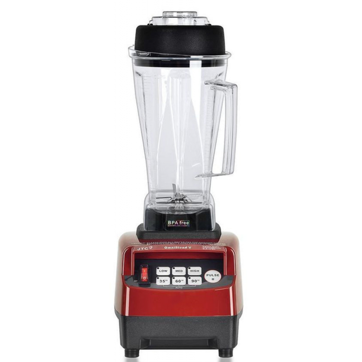 JTC OmniBlend TM-800-RD 2.0公升專業高速萃取機 (紅色)：台灣品牌，3匹大馬力，無雙酚A容杯