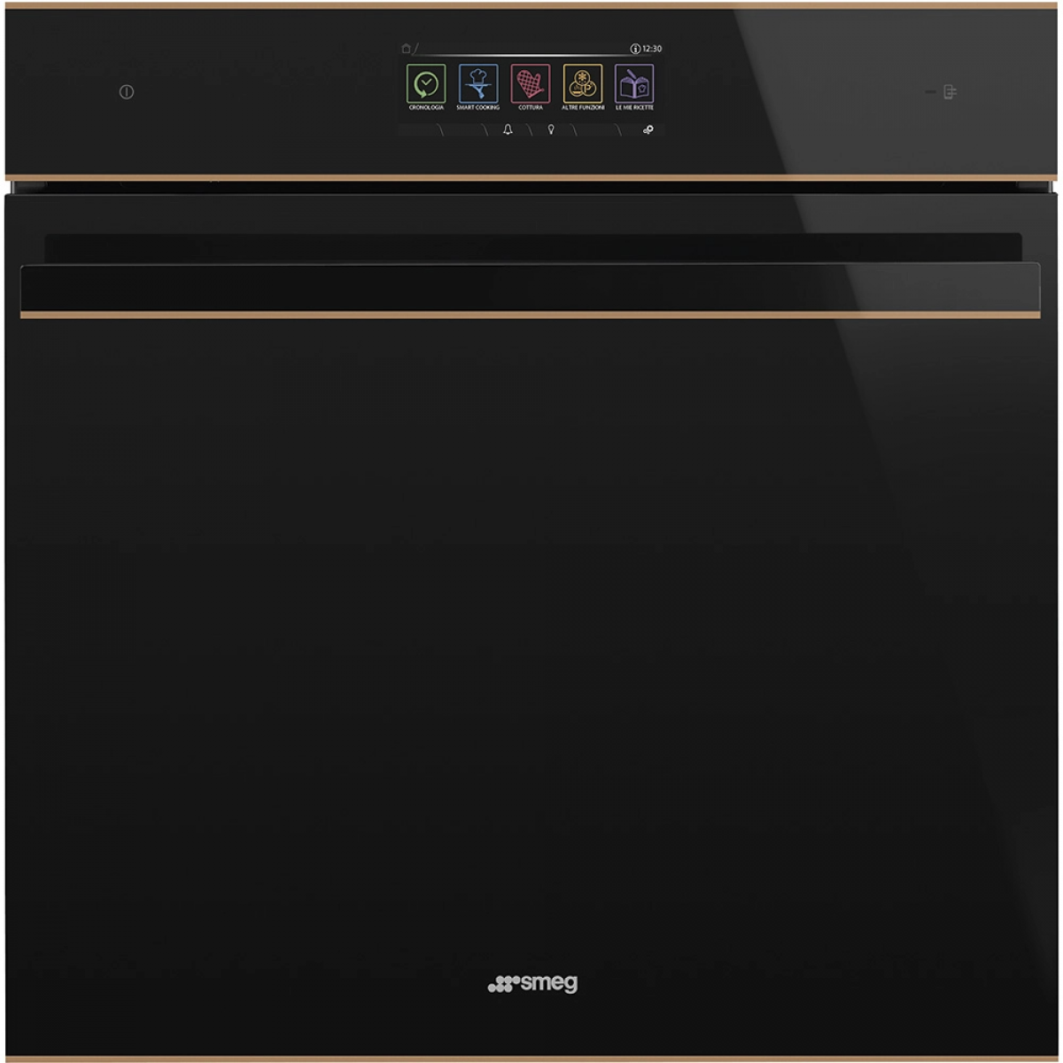 Smeg SFP6606WTPNR 60厘米Dolce Stil Novo嵌入式焗爐：70L容量，VivoScreen顯示屏，Pyrolysis自潔