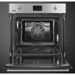 Smeg SFP6303WTPX 60厘米Classica嵌入式焗爐：70L容量，VivoScreen顯示屏，Pyrolysis自潔