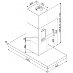 SMEG KI120XE 120厘米島式抽油煙機 - 意大利製與820m³/h排氣量