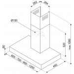 SMEG KBT900XE 90厘米掛牆煙囪式抽油煙機：強效抽力與意式設計的完美結合