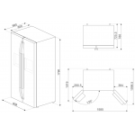 Smeg SBS63XDF 580公升Universale無霜對門式雪櫃
