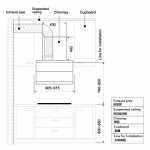 Midea 美的 MCHC90B68 90cm 傾斜式煙囪抽油煙機｜1800m³/h 強勁吸力 | 智能蒸氣清洗 | 手勢感應