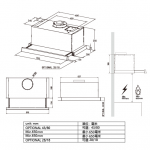 美的 MIDEA MCHT60L07 60cm拉趟式抽油煙機 - 900m³/hr強勁排風、慳位設計