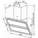Smeg KCV9SE2 90厘米 傾斜煙囪式抽油煙機 (Stopsol玻璃)