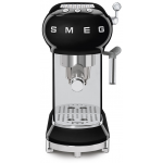【展銷品】 Smeg ECF01BLUK 50年代風格 15巴座檯式咖啡機 (黑色)