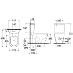 Walrus WR-120693 相連式自由咀座廁 (連緩降廁板)