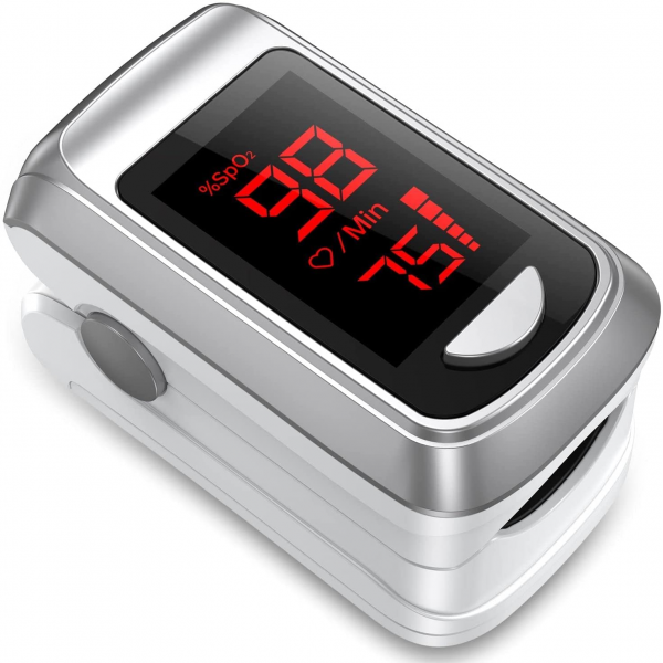 HealthTree JKS50B-SV 成人血氧儀 (銀色)