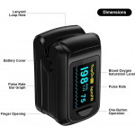 HealthTree JKS50C-BK 藍牙血氧儀 (黑色)