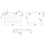 SMEG PGF95HK TG 90厘米 意大利製造嵌入式五頭煤氣煮食爐