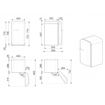 SMEG FAB5RPB5 34公升50年代復刻迷你酒吧雪櫃 (粉藍色)