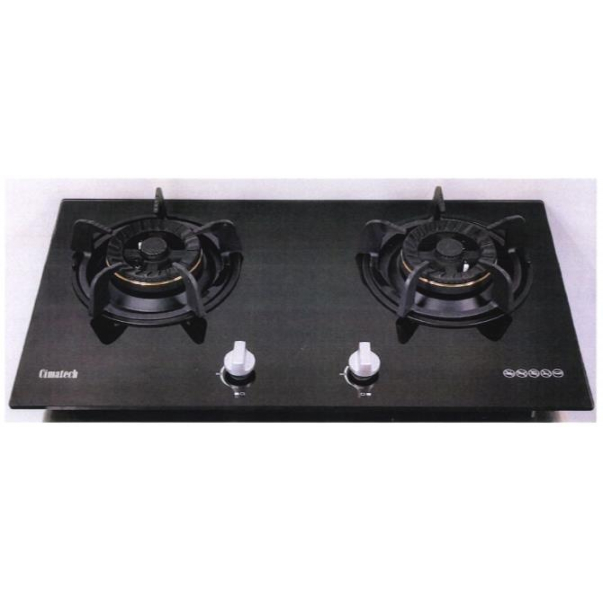 CIMATECH 高德 CG74D2-LPG 75cm 嵌入式雙頭石油氣爐 (5.0kW火力) CIMATECH 高德 CG74D2-LPG 75cm 嵌入式雙頭石油氣爐 (5.0kW火力)