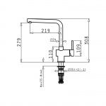 Pyramis 090917501 MANDOLIN 不銹鋼廚房水龍頭