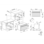 SMEG SF9390X1 115L 90cm 嵌入式焗爐 (經典系列) - A+能效、蒸氣清潔、13種模式