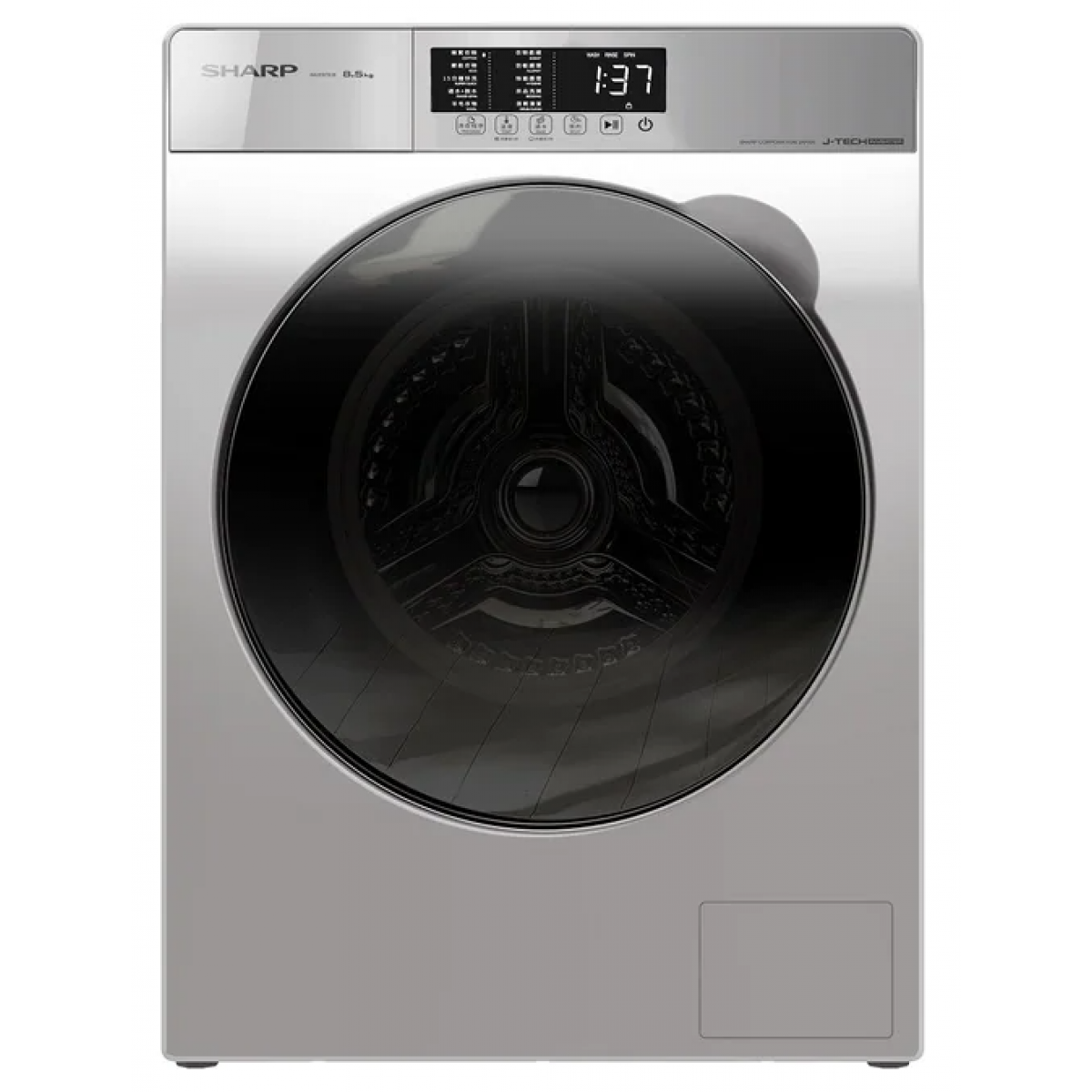SHARP 聲寶 ES-W850K-W 8.5公斤 1200轉 前置式洗衣機 | J-TECH變頻、蒸氣護理、1級能源用水