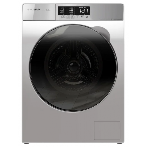 SHARP 聲寶 ES-W850K-W 8.5公斤 1200轉 前置式洗衣機 | J-TECH變頻、蒸氣護理、1級能源用水