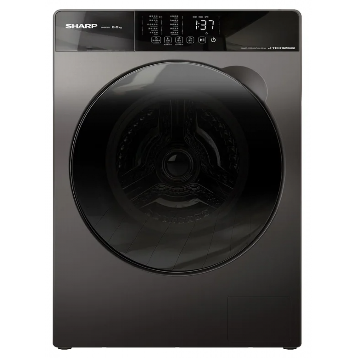 SHARP 聲寶 ES-W850K-B 8公斤 1200轉 前置式變頻洗衣機