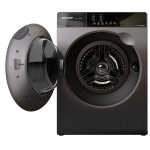 Sharp 聲寶 ES-W850K-B 8.5公斤 1200轉 J-Tech 日本變頻技術 前置式全自動洗衣機 (深灰色)