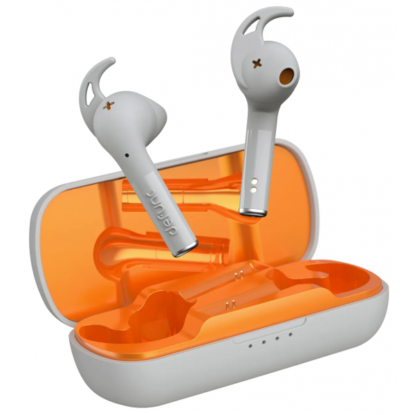 Defunc D4336 True Sport 真無線耳機 (銀色) - IPX5防水、ENC通話降噪、30°可旋轉耳膠