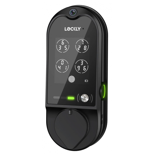 Lockly PGD798-MB Vision 智能門鎖 (附智能門鈴及3D指紋) (啞黑色)