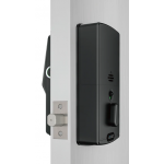 Lockly PGD728F-MB Secure Plus PIN Genie™ Patent Anti-peeping Button + 3d Fingerprint + Bluetooth + Key Smart Deadbolt Lock (Matte Black)