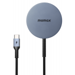 Momax UD21 透明磁吸無線充電器 (太空灰)