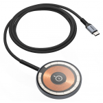 Momax UD21 透明磁吸無線充電器 (太空灰)