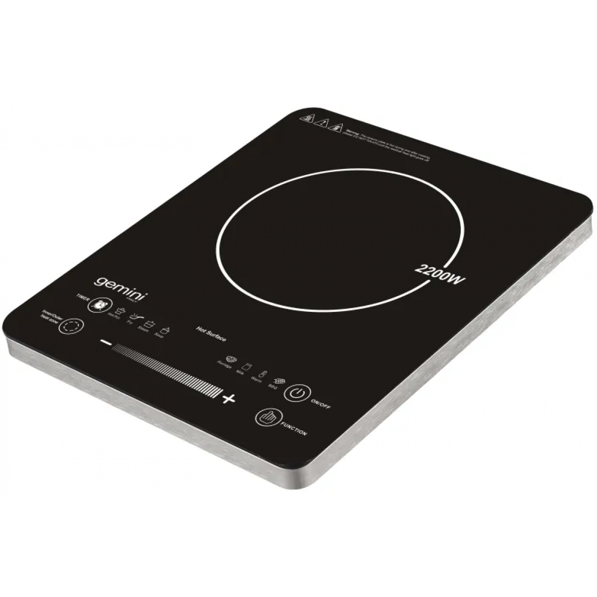 Gemini GPC2200 32厘米 高效能內外環火電陶爐 - 8種烹飪程式，無輻射