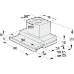 Gorenje 歌爾 BHP623E13X 60cm拉趟式抽油煙機 - 639m³/h排氣 | 防指紋不銹鋼