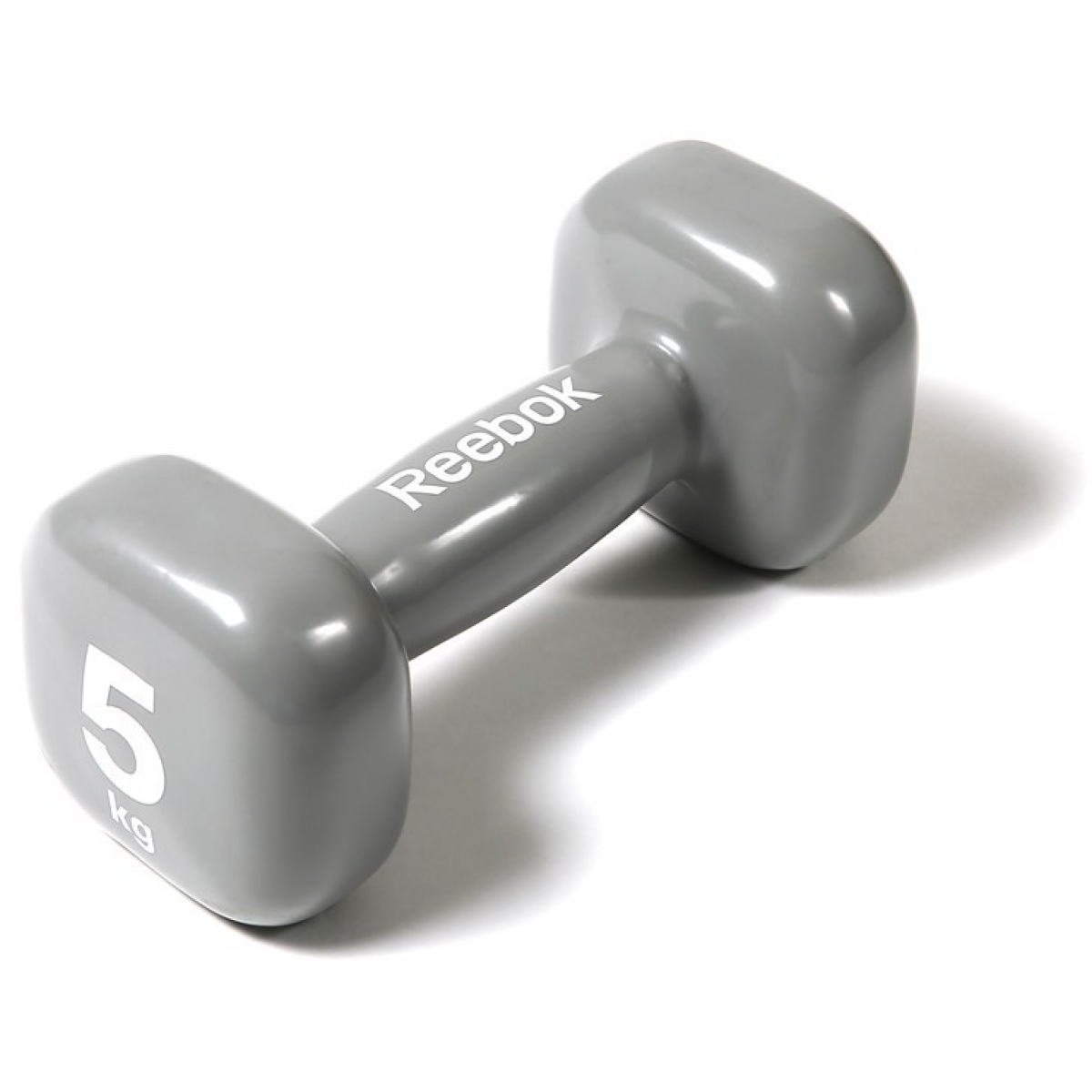 Reebok FIT189 5.0公斤 包膠啞鈴 (灰色) - 鐵製包膠，輕量訓練