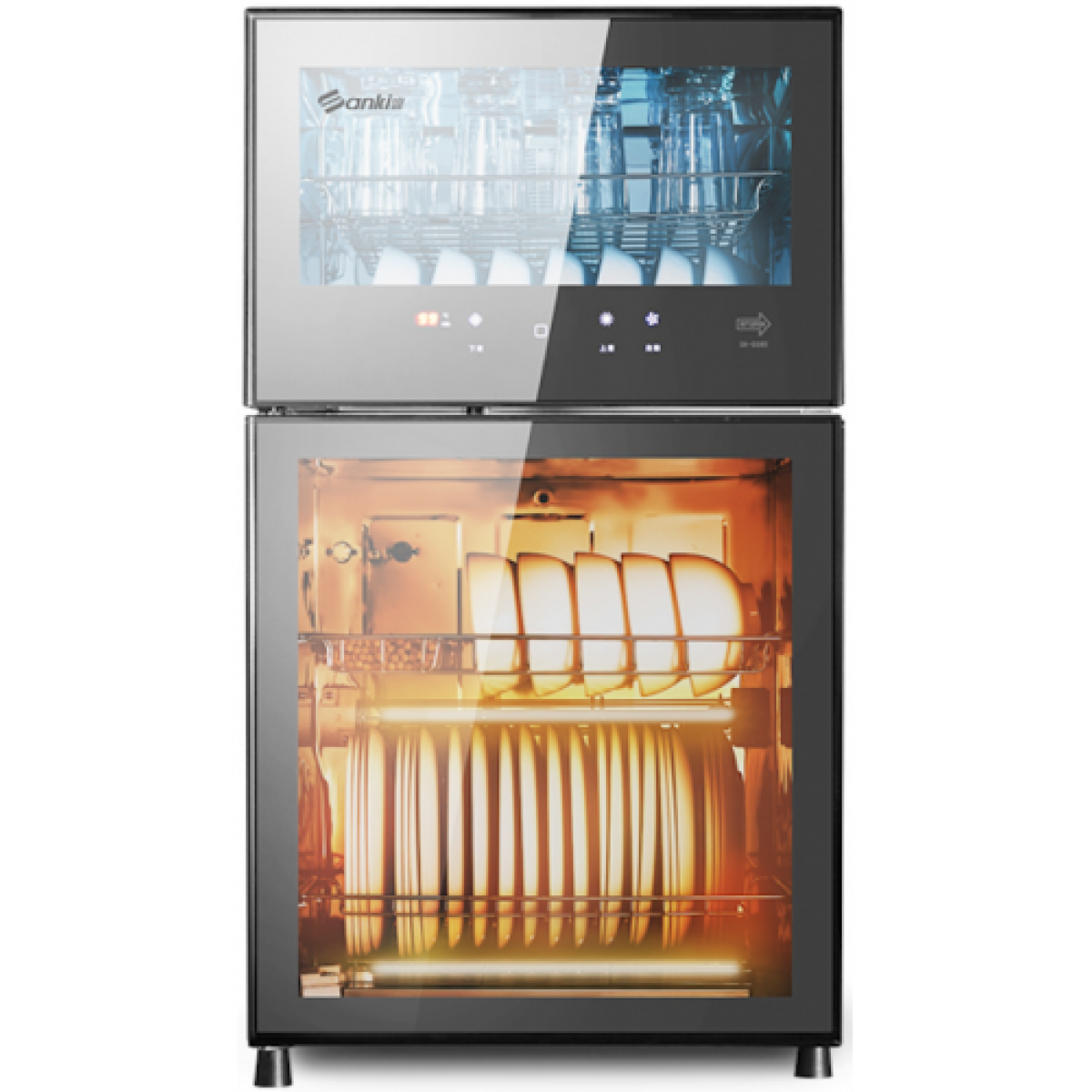 SANKI 山崎 SK-DS88 76公升 雙門消毒碗櫃 (雙層獨立消毒, 智能溫控)