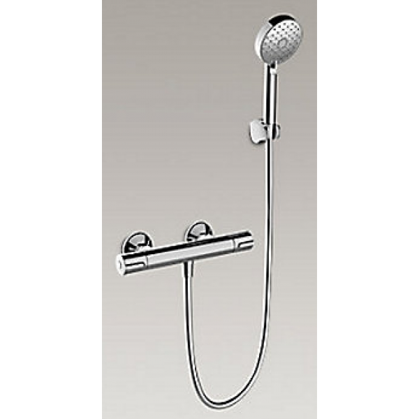 Kohler Accliv 恆溫淋浴龍頭 - 拋光鍍鉻，冰涼觸感，附Awaken手持花灑