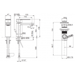 Kohler Parallel™ 單把手面盆龍頭 - 羅曼銀，30mm陶瓷閥芯，創新排水結構
