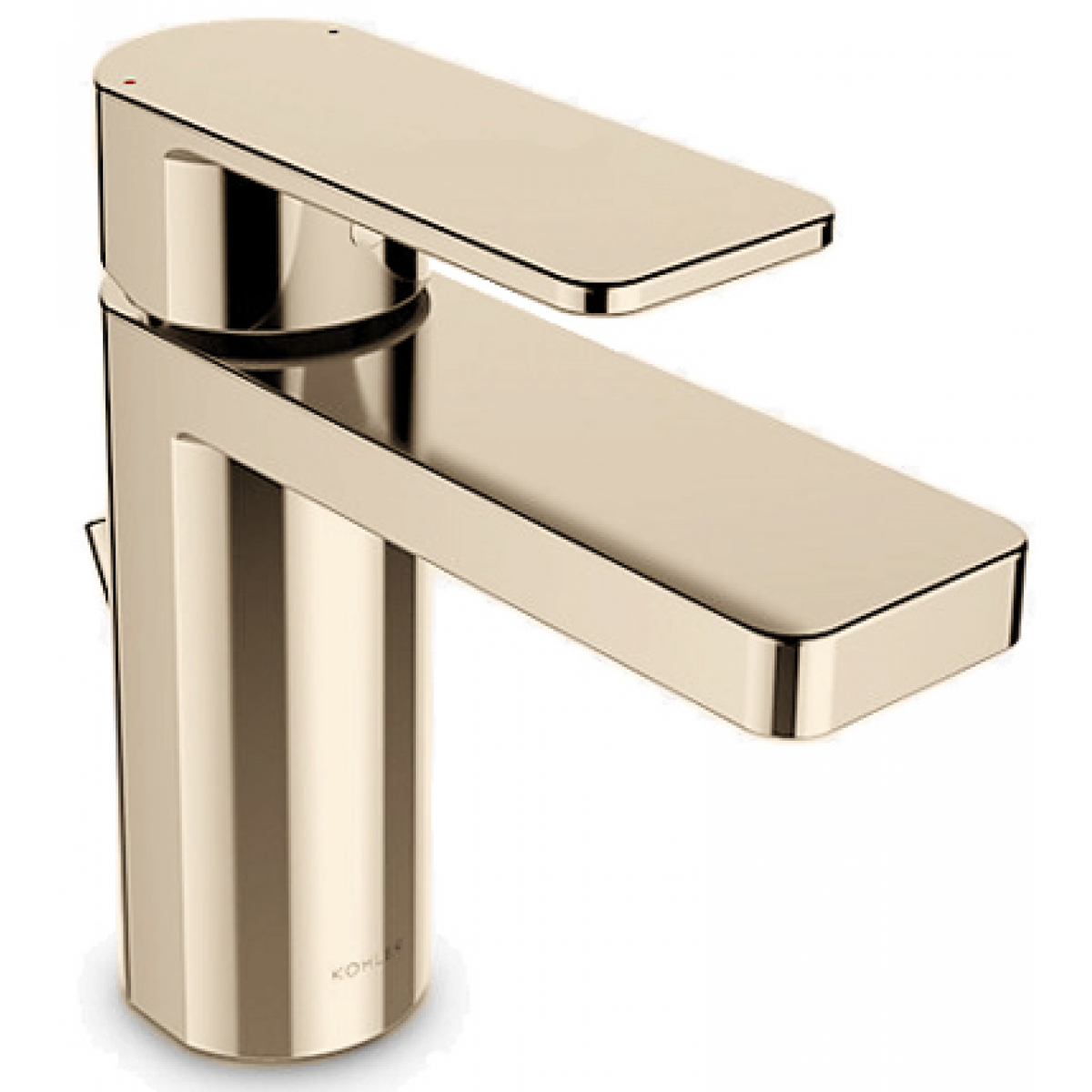 Kohler Parallel 單把手面盆龍頭 - 法蘭金色，30mm陶瓷閥芯，PVD電鍍層