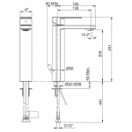 Kohler Parallel™ 中高身單把手面盆龍頭 - 法蘭金色，30mm陶瓷閥芯，創新排水結構