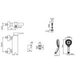 Kohler Singulier™ 掛牆式淋浴龍頭 - 拋光鍍鉻，耐用金屬結構，陶瓷閥芯