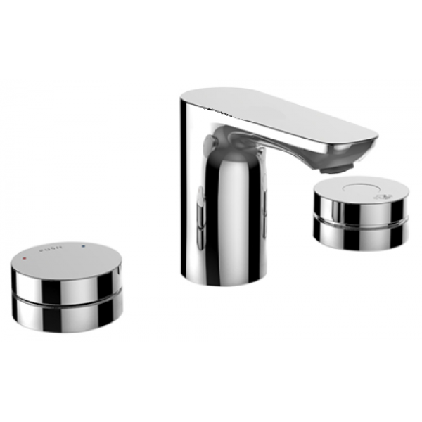 Kohler Aleo 8吋三件式感應中面盆龍頭 - 拋光鍍鉻，免觸洗手，長效電池