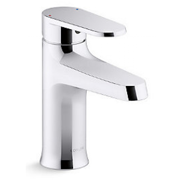 Kohler Beam 單把手面盆龍頭 - 拋光鍍鉻，耐腐蝕，超長壽命陶瓷閥芯