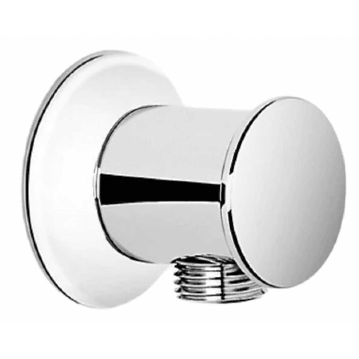 Kohler K-16381T-CP Round 圓形掛牆式花灑軟管連接器 (拋光鍍鉻)